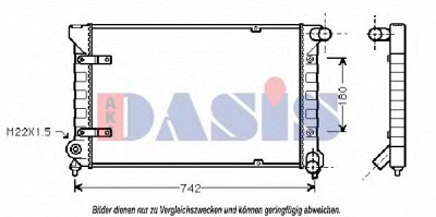 AKS DASIS 040900n -  Радиатор, охлаждение двигателя
